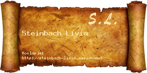 Steinbach Lívia névjegykártya