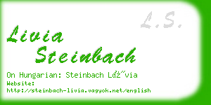 livia steinbach business card